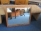 Vintage Oak Frame Wall Mirror Half-Blind Lap Joint Construction