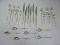 24 Pieces - Wallace Sterling Dawn Mist Burnished Top/Side Handles Foliate Design Silverware