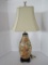 Maitland-Smith Semi-Porcelain Hand Crafted Vase Form Table Lamp