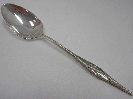 Tablespoon/Serving Spoon Wallace Sterling Dawn Mist Burnished Top/Side Handle +-89G