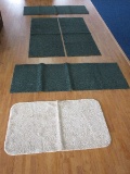 Lot - Green/Tan Runners/Accent Rugs
