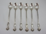 6 Iced Tea Spoons Phenomenal Reed & Barton Sterling Marlborough Pattern No.1906