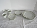 16 Pieces - International Silver Co. Fine China Spring Time Pattern 326 White Flowers