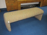 Contemporary Modern Upholstered Bench Blended Color Fabric