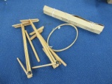 Lot - Wooden Quilt/Needle Work Frames