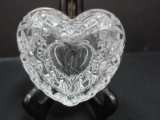 Signed Waterford Crystal With Love Covered Heart Box