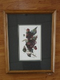 Grape Cluster & Foliage Vine Artist Signed B. Sumrall Botanical Print