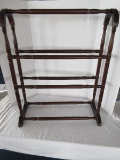 Cherry Finish Traditional Style Quilt Rack