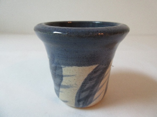 Southern Pottery Artist Signed Shot Cup Hand Painted