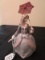 Lladro Hand Made Porcelain Lady w/ Umbrella