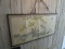 Hand Painted Sparrow/Flower/Tree Scene Asian Silk Picture Wall Décor