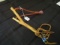 Wooden Slingshot w/ Leather/Bead Wrist Strap