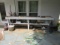 Wooden Garden Work Table White w/ Contents