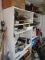 Contents of Shelves - Tools, Air Compressor, Parker Cable Sander, Etc.