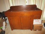 Wooden Work Desk w/ 1 Drawer, 1 Hutch Door w/ 1 Inlay Shelf, Bracket Feet