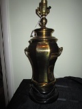 Brass Urn Vase Design Desk Lamp w/ Handles