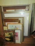 Picture Lot - Misc. Pictures Floral, Lake Scene, Owls in Tree, Etc.