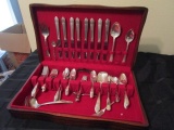 W.M. Rogers MFG.Co Extra Plates Lot - Knives, Forks, Spoons, Teaspoons, Serving Spoons