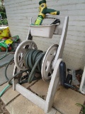 Hose Mobile Hose Pipe w/ Stand on Casters w/ Accessories