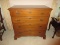 Biggs Furniture Large Chest of Drawers w/ Dovetailed Drawers Flanked by Reed Columns