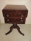 Antique American Empire Style Mahogany Drop Leaf Sewing/Work Side Table Stand