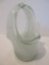 Art Glass Hand Blown Basket Mid-Century w/ Pontil Base