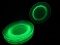 6 Anchor Hocking Spiral Green Uranium Glass 7 1/2