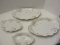 4 Theodore Haviland Limoge China Graduating Size Oval Platters Floral Spray Pattern