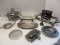 Lot - Silverplated Holloware Casserole Servers w/ Glass Fire King Inserts