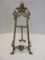 French Inspired Ormolu Elaborate Table Easel w/ Winged Angel Bust & Paw Feet
