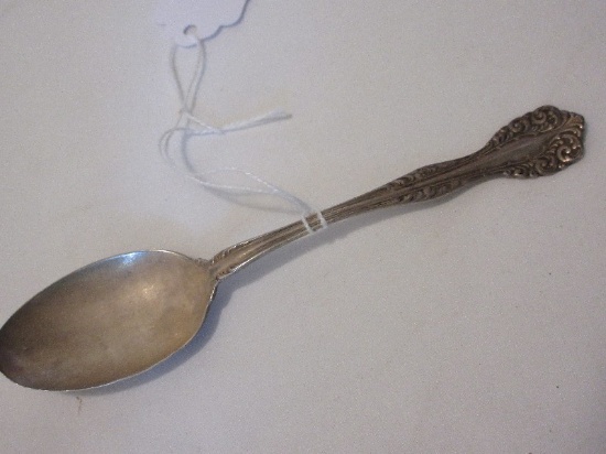 Sterling Teaspoon Scrolled Leaves Pattern