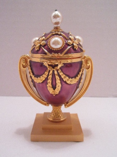 Faberge Style Egg Imperial Treasures II Collection by Joan Rivers "The Lost Treasure Egg"