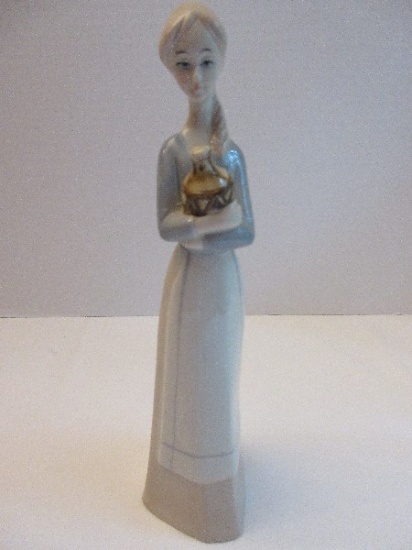 Morrison Porcelain Figurine Girl Holding Vessel