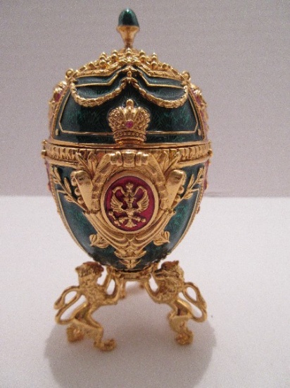 Faberge Style Egg Imperial Treasures III Collection by Joan Rivers "The Angel Egg"