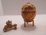 Faberge Style Egg Imperial Treasures III Collection by Joan Rivers 