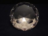 Clear Crystal Diamond Shaped Multifaceted Paperweight