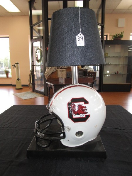 Carolina Gamecocks Helmet Design Lamp w/ Black | Proxibid