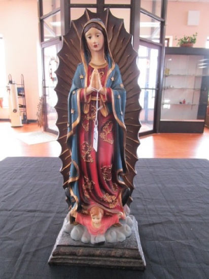 Tall Virgin Mary Ceramic Figurine/Décor