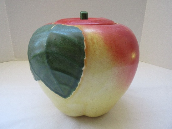 Vintage Hull Pottery Apple Cookie Jar Large Circa 1940's