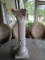 Tall Stone Vase/Planter Stand Ornate Embellished Grecian Motif/Design Column