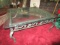 Low Coffee Table Antique-Design Metal Body Berry/Foliage Motif Skirt w/ Glass Top