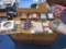 Shelf Lot - Contents of Shelf Misc. Dale Earnhardt Plaques, Toys, Clock, Baubles