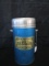 Freezinhot Gold Coin Hong Kong Vintage Blue Serving Flask