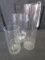 3 Cylinder Tall Candle/Votive Candle Holder Glass