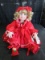 Marie Osmond © 2007 #0383/2000 Doll Porcelain Head/Hands/Feet Red Dress w/ Bow