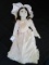 Vintage Porcelain Head/Hands/Feet Doll w/ Pink Dress