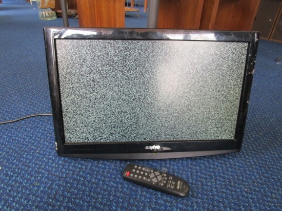 Sanyo Black LCD TV Screen Wall Mounted