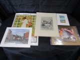 Lot - Conjugal Tenderness Print Picture & South Main Street Signed CH Johnson 76 Print
