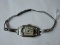 Vintage Illinois Ladies Wrist Watch w/ Enamel & Embossed Design 17 Jewels 14k Gold Filled