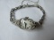 Hamilton 14k Gold 17 Jewel Ladies Wrist Watch w/ 20 Diamond Chips
